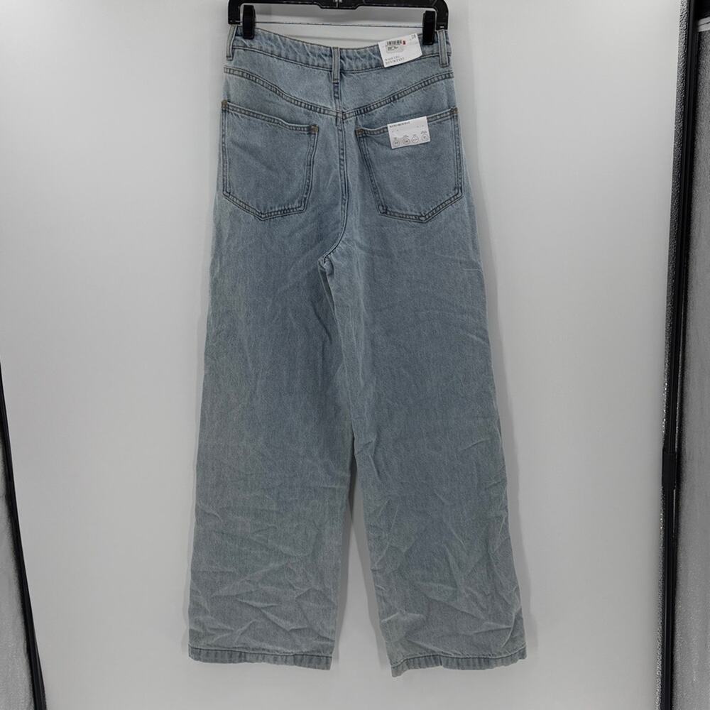 WeWoreWhat Wide Leg Denim Jeans - Light Wash - 28 - New with tags - Picture 7 of 8